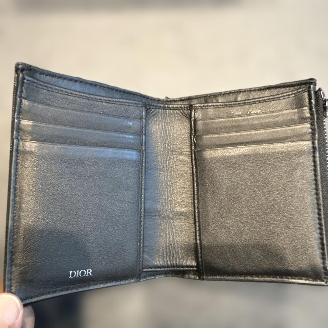 ディオール/DIOR　バーティカル コンパクト カードホルダー / 二つ折り財布
