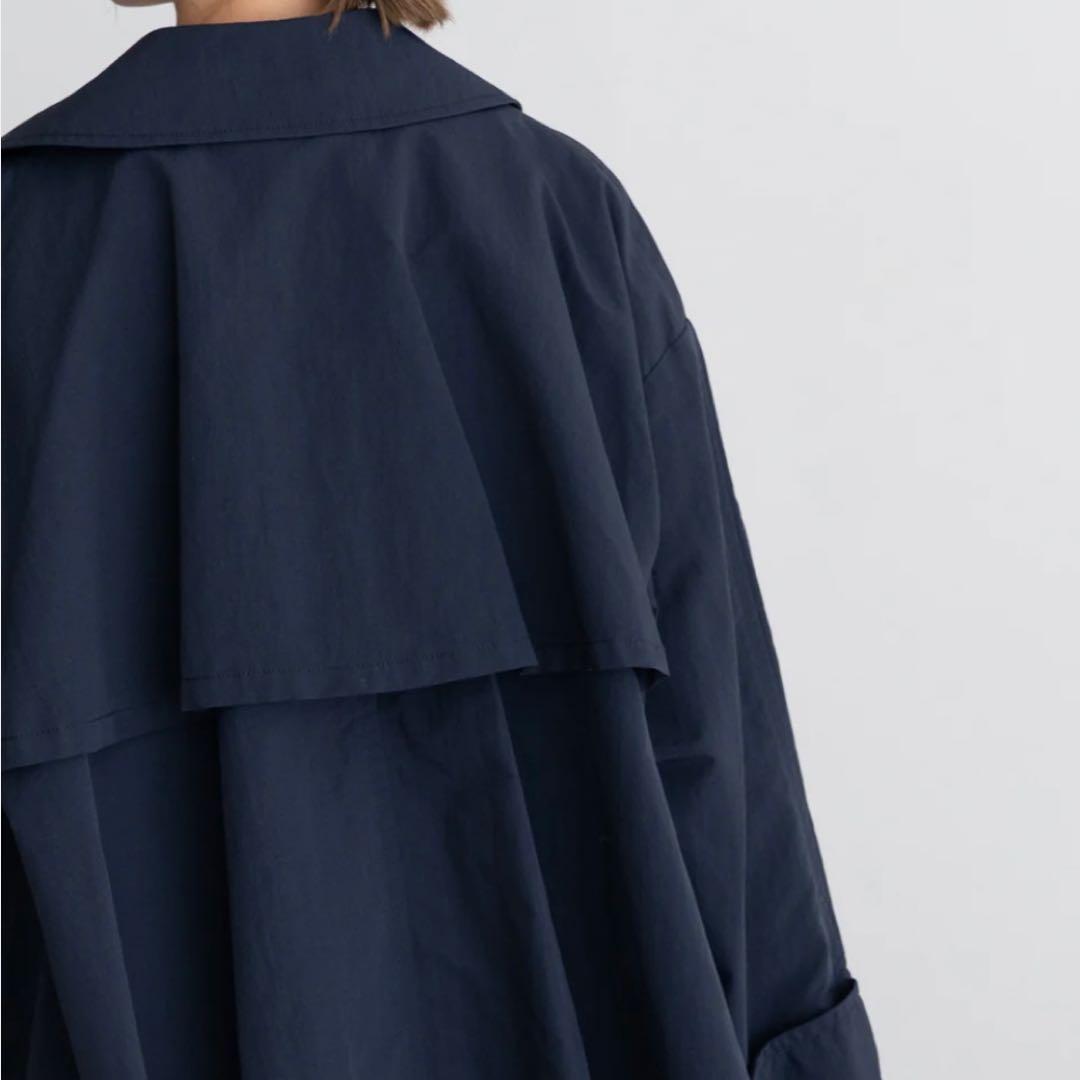 【SNORDREL】Aライン ナイロンコート ネイビー Mサイズ