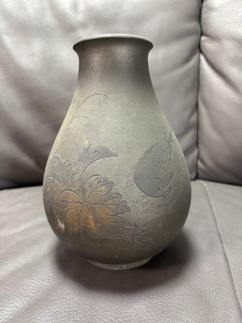 置物　花瓶　鳥