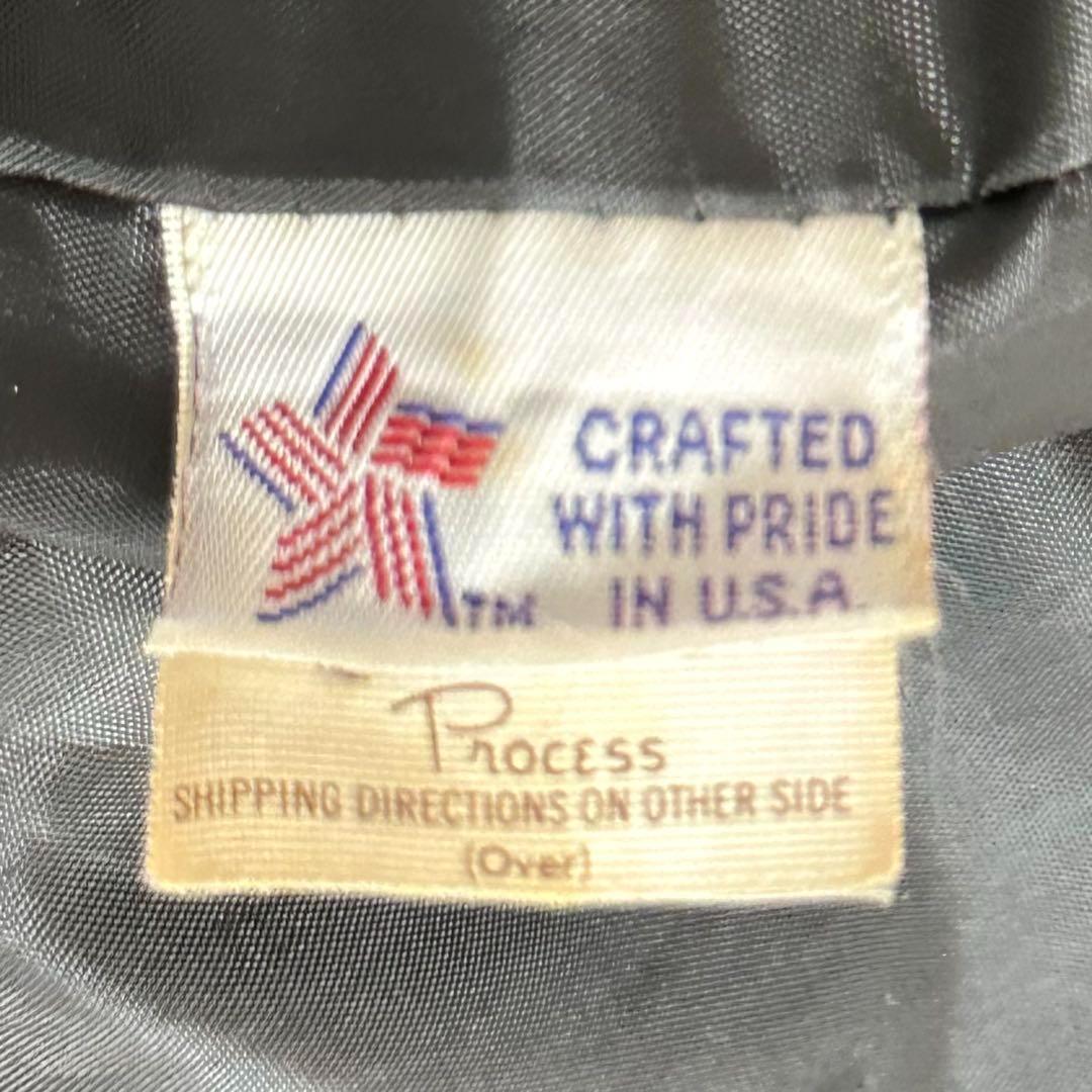 ⭐️即決価格⭐️Schott シングルライダースジャケット　アメリカ製　ワッペン