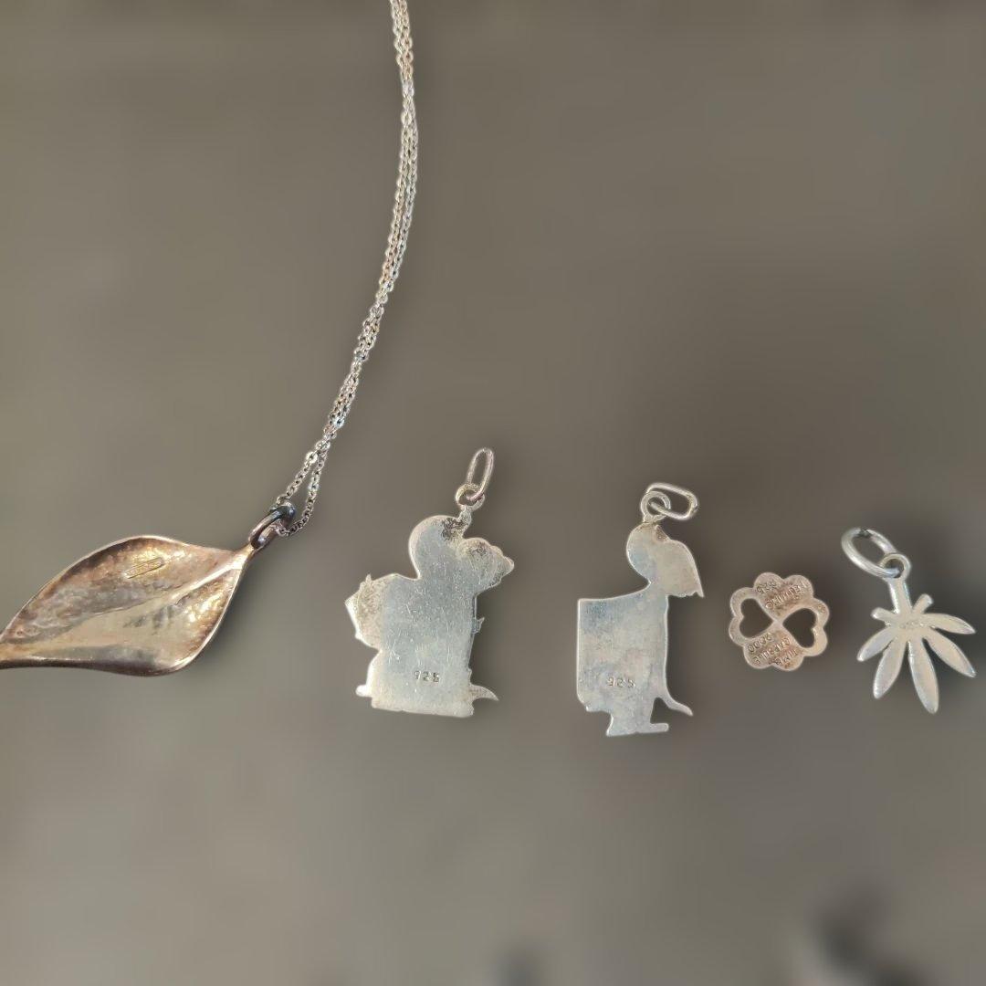 シルバー製。銀製。ペンダントトップ。800、925、純銀、SILVER刻印など。