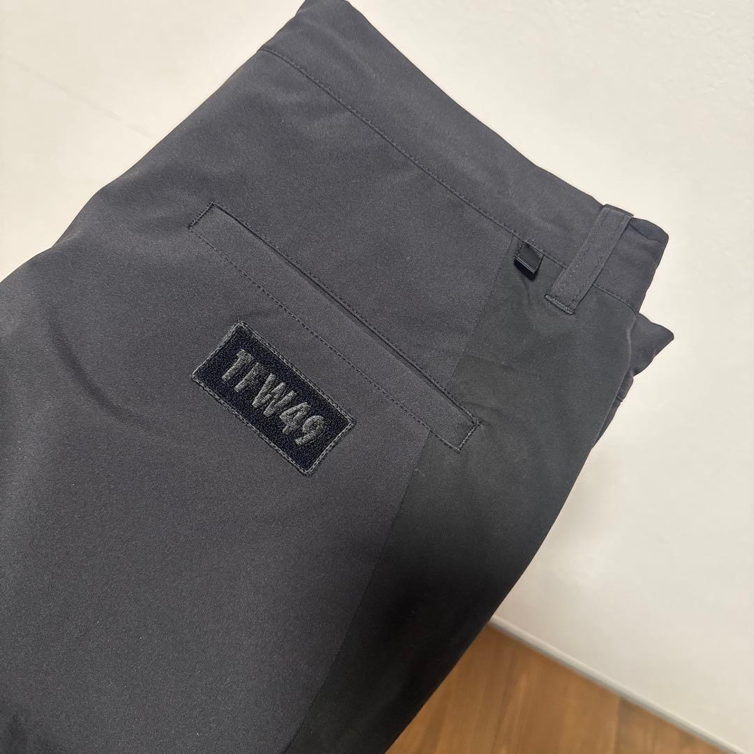 美品　TFW49 ロングパンツ　Lサイズ　ブラック　裏地付き