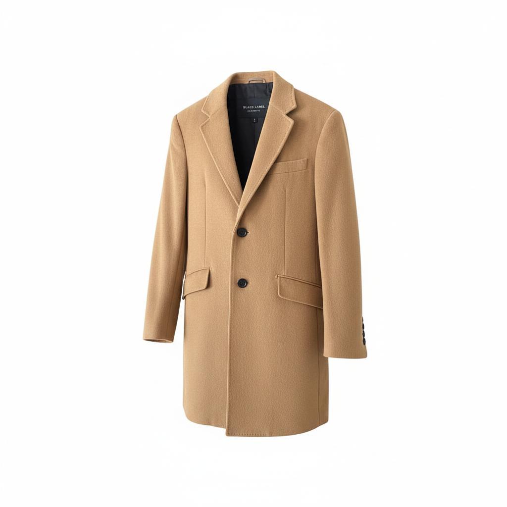 バーバリー　Burberry ウールチェスターコート　キャメル　ブラウン