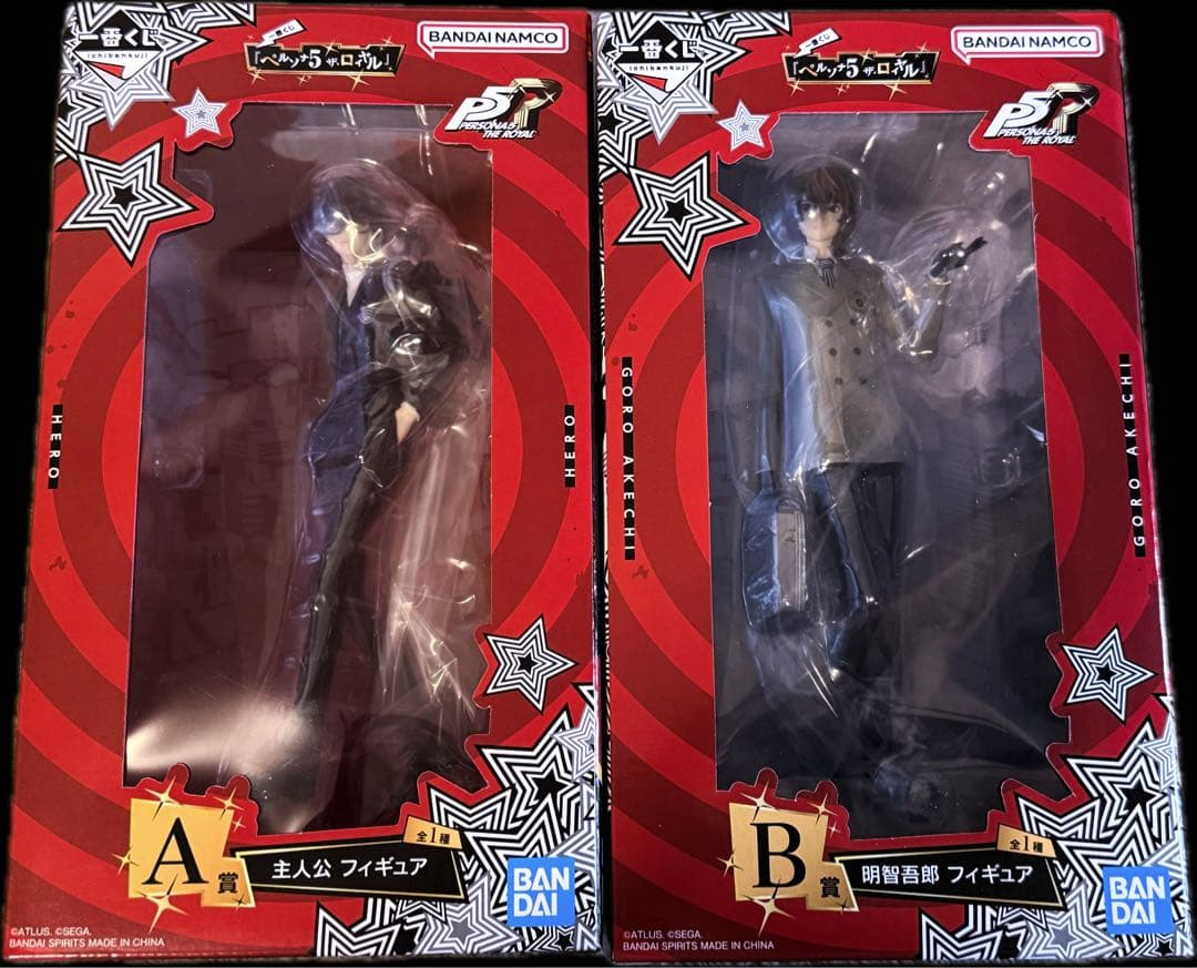 ペルソナ5 一番くじ A賞 主人公 B賞 明智吾郎 未開封 フィギュア セット