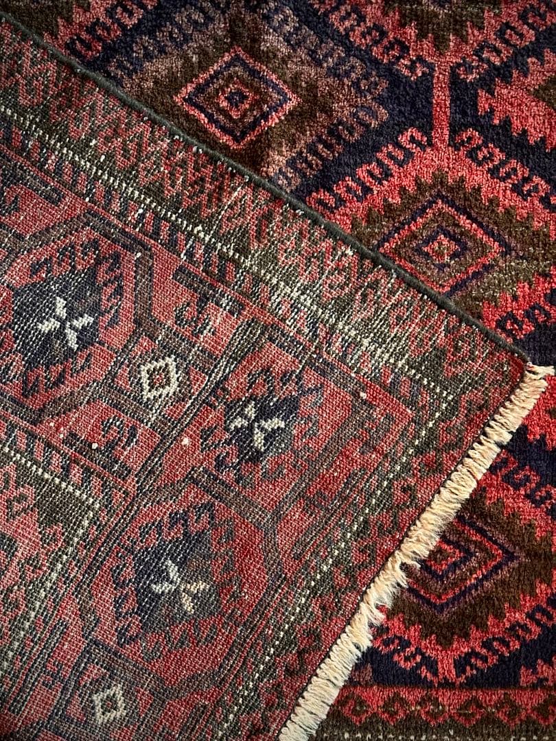 トライバルラグ　ヴィンテージラグ　アフガンラグ　バルーチ族　プリミティブアート