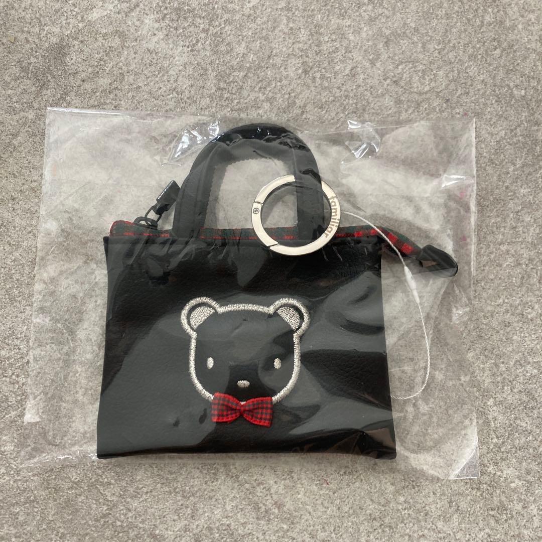 新品未使用　familiar ミニバックチャーム　ファミリア