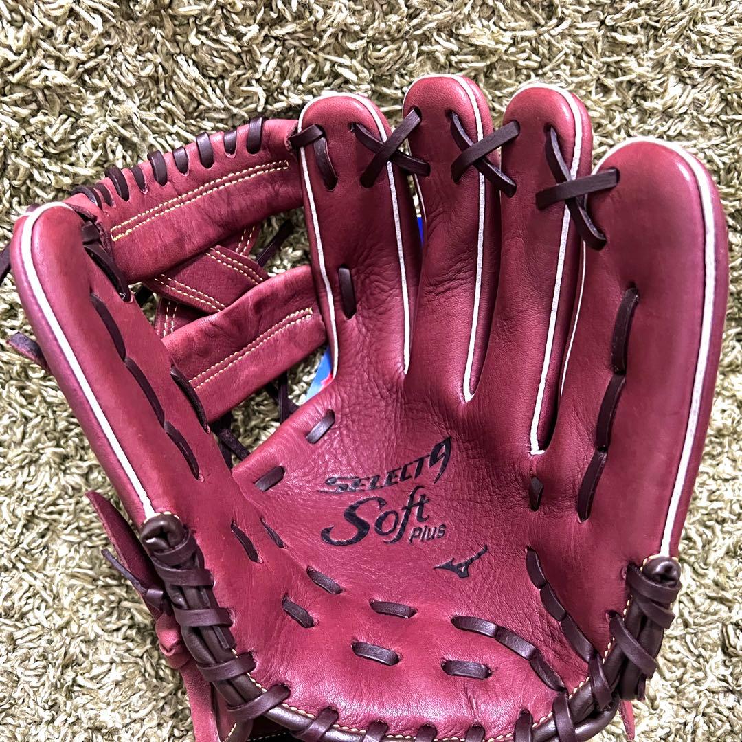 新品　ミズノ セレクト9 Soft Plus オールラウンド　軟式グローブ　M