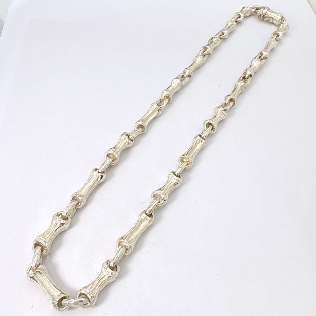 美品 オールドティファニー バンブー ネックレス シルバー925
