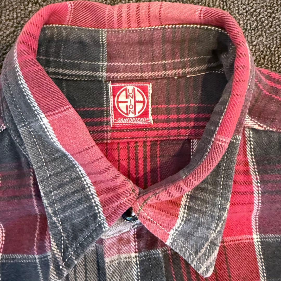 JOE McCOY 8hour UNION SANFORIZEDネルシャツ