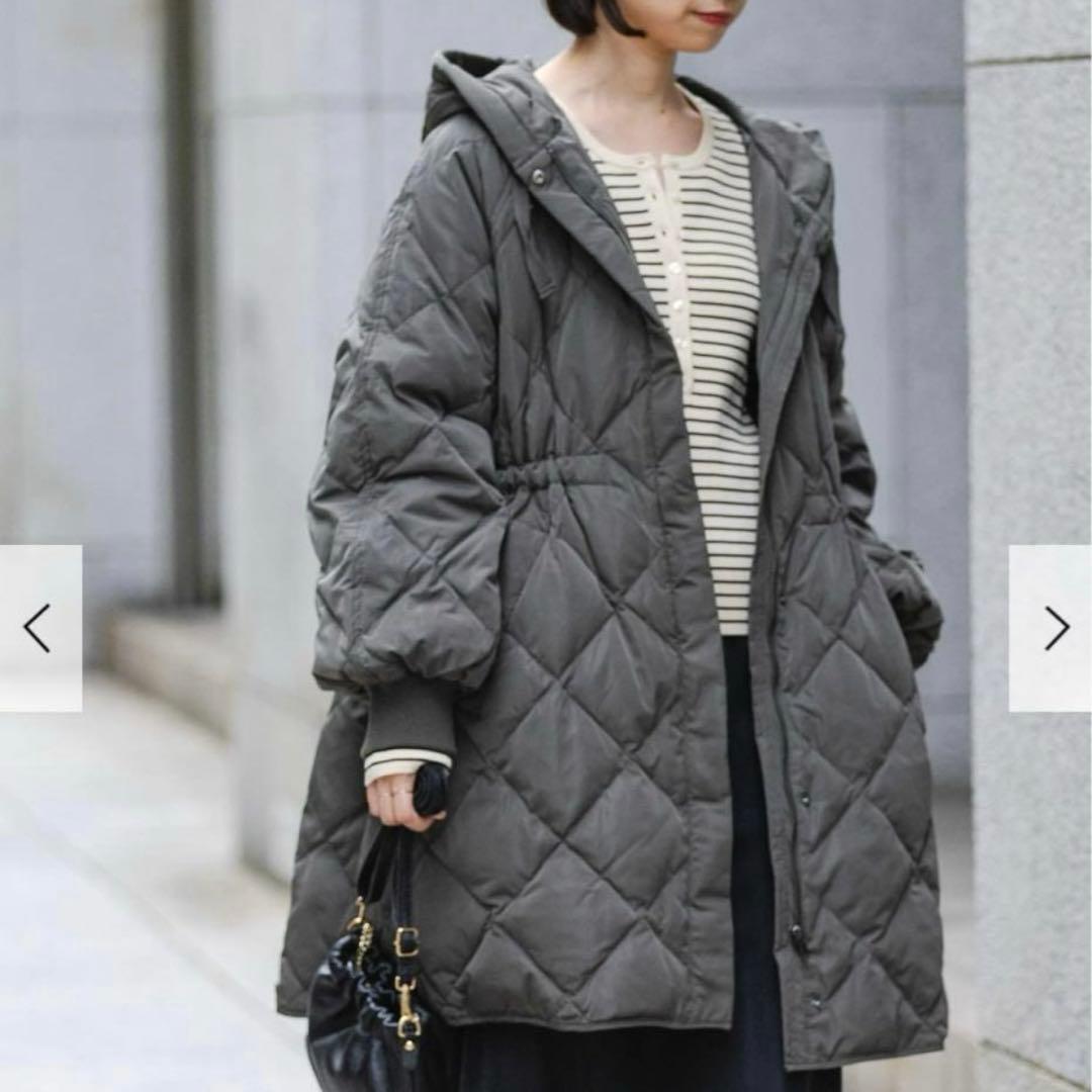 新品タグ付き！ アーバンリサーチ ドロストダウンコート カーキ