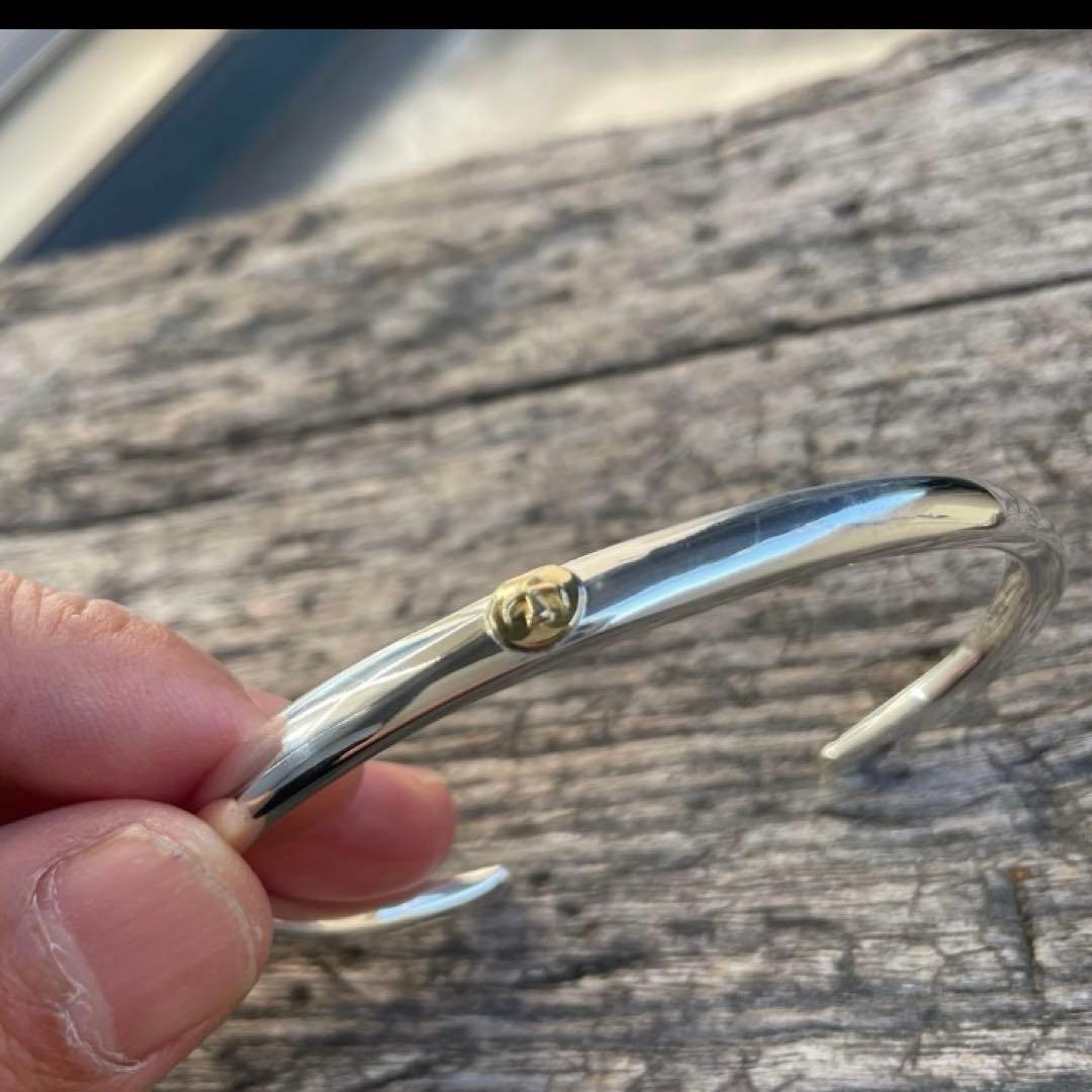 イーグル 顔 バングル ノーブランド 平打ち Mサイズ ハンドメイド