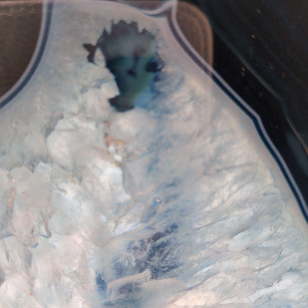 青　瑪瑙　鑑賞石　置物　台座　インテリア