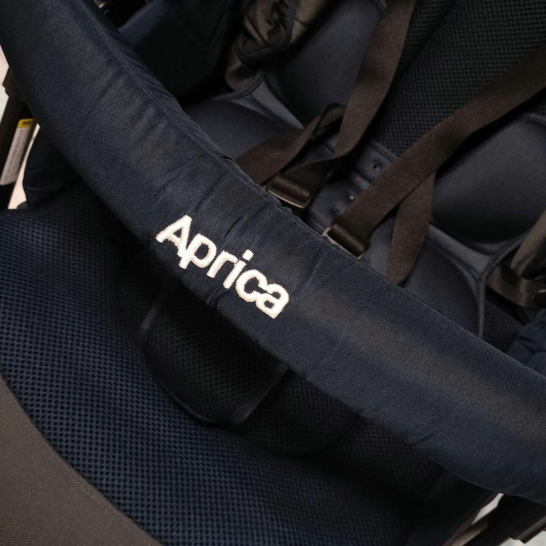 美品 Aprica ベビーカー ネイビー アップリカ ラクーナクッションAC