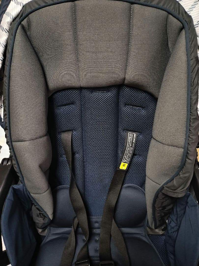 美品 Aprica ベビーカー ネイビー アップリカ ラクーナクッションAC