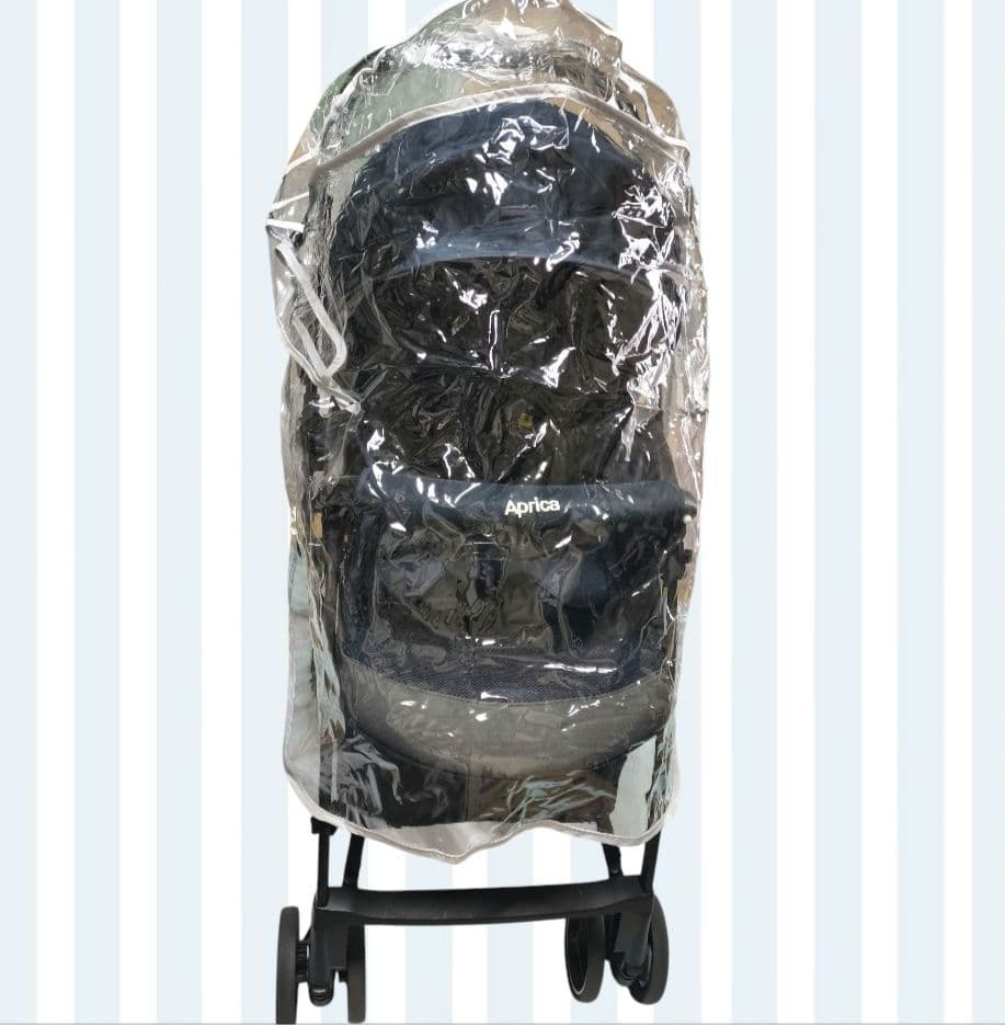 美品 Aprica ベビーカー ネイビー アップリカ ラクーナクッションAC