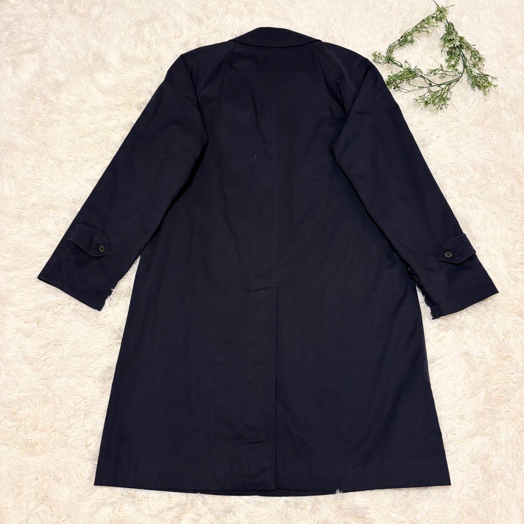 【人気✨定番】Burberry ステンカラーコート 比翼 裏地赤チェック ロング