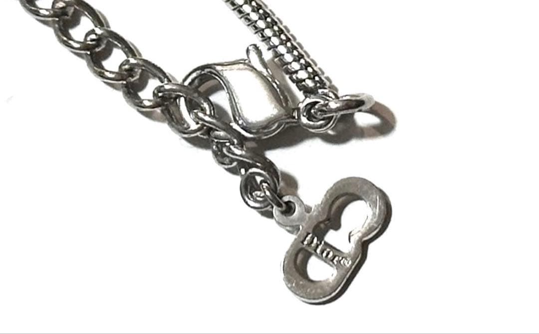 Christian Dior シルバー ネックレス 箱付 D ロゴ 00s 刻印