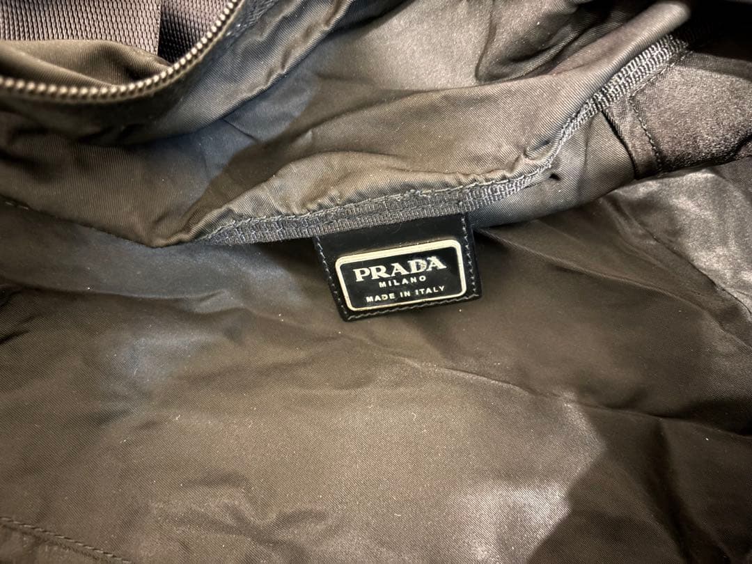 PRADA ボストンバック ショルダー 2way 三角ロゴ 白タグ