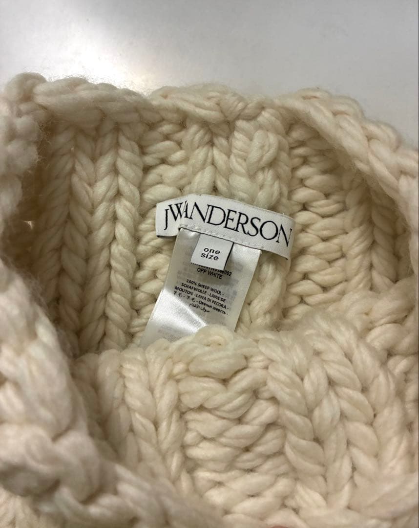 小物 j.w.anderson knitted snood white