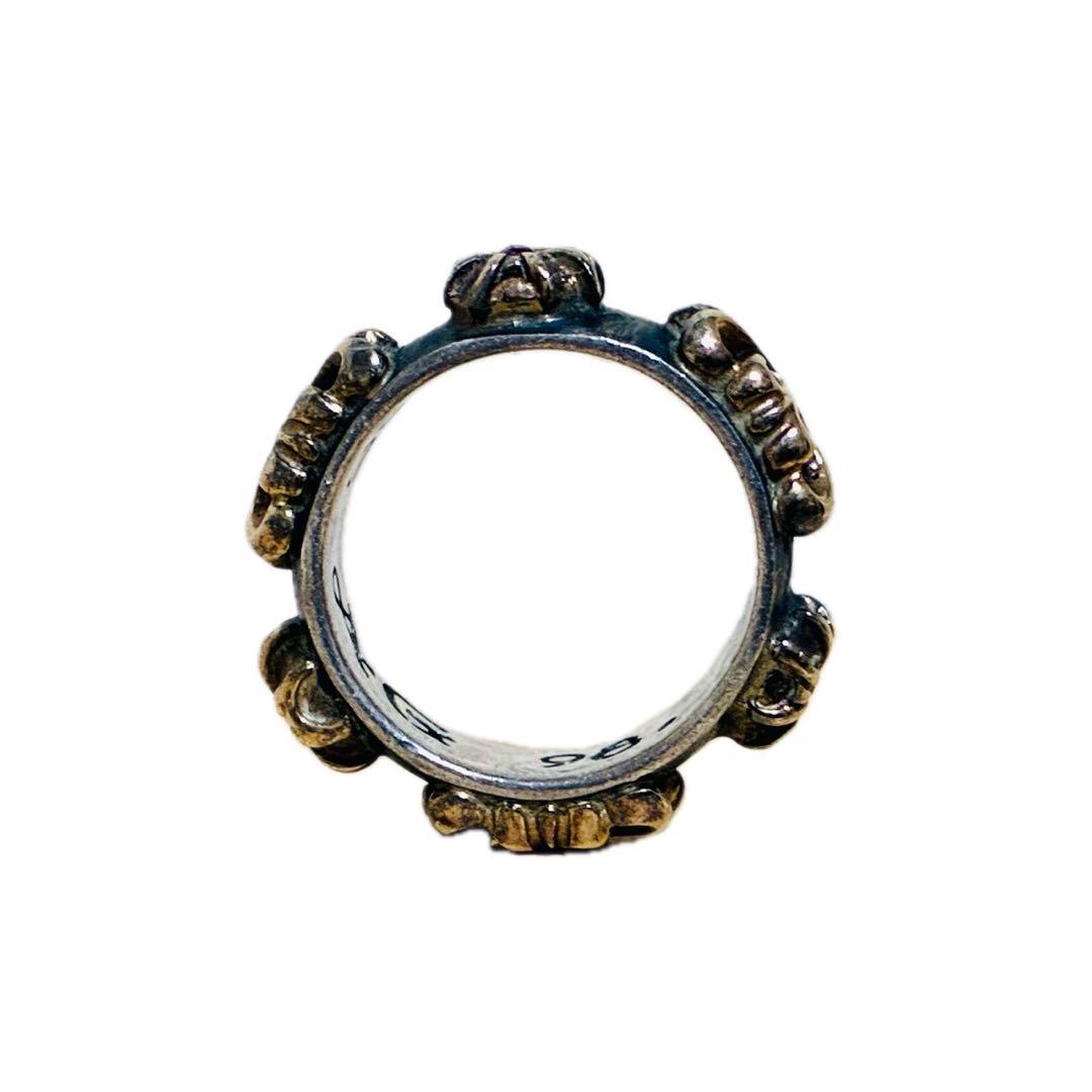 【希少】A&G リング　フローラルクロス　シルバー925 ゴールド　18K