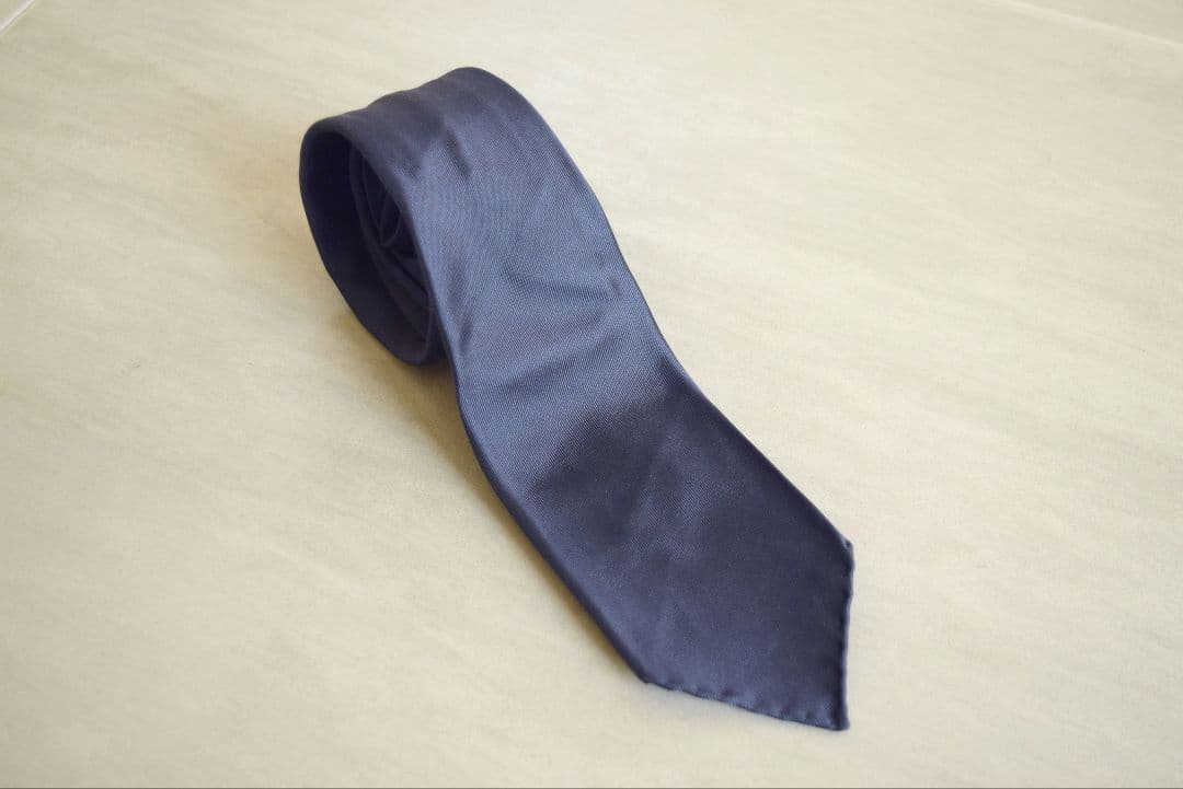 Tango245　タンゴ245　ハンドメイド　14ピエゲ　ネイビーネクタイ