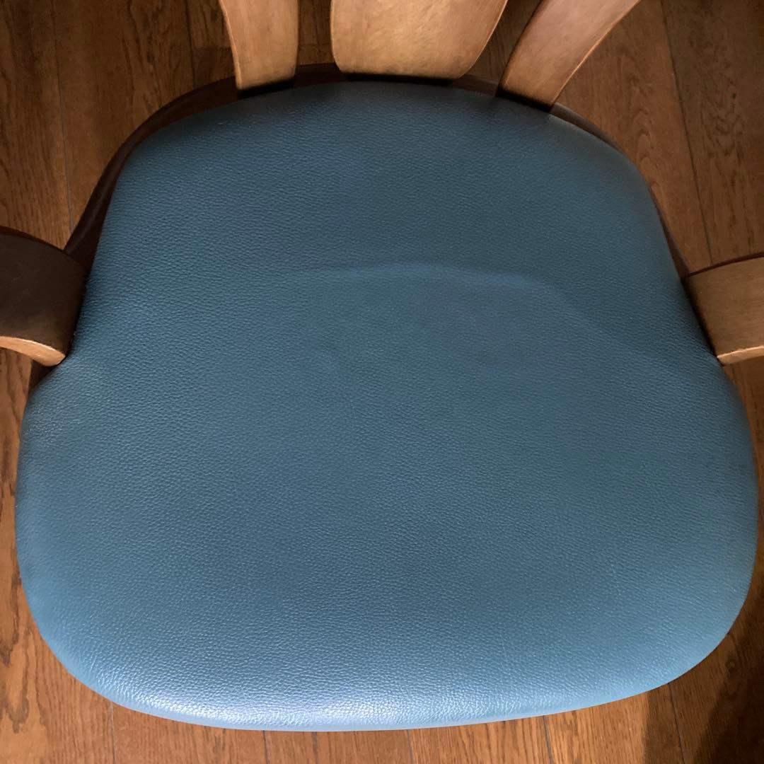 さったな　木製ダイニングチェア(回転可能)1脚