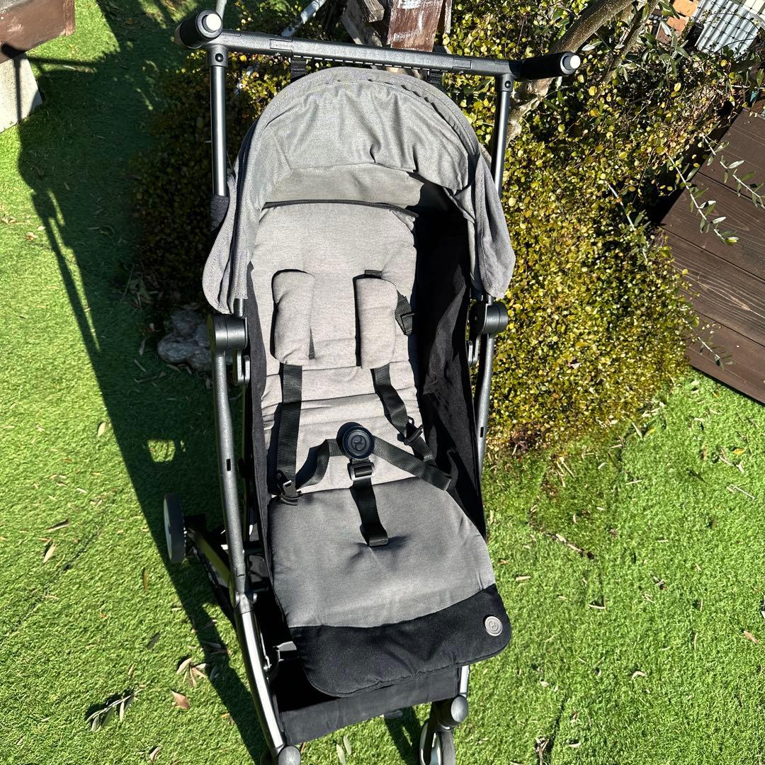 CYBEX リベル ベビーカー 軽量 コンパクト 折り畳み バンパーバー　グレー