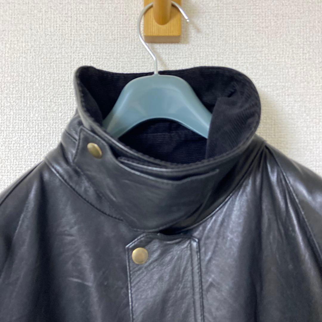yoused ビンテージ レザー　ドライバーズジャケット　リメイク　サイズ1