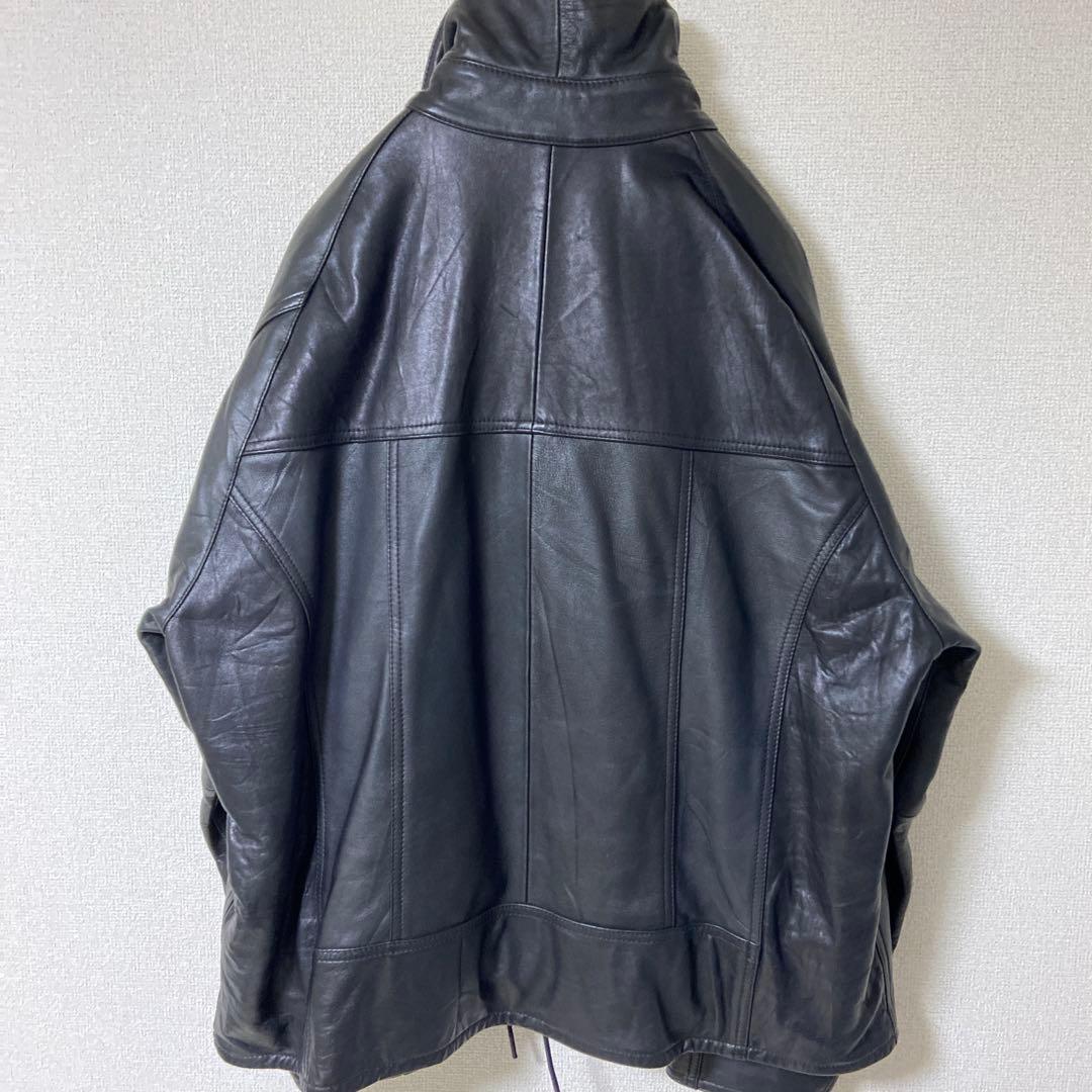 yoused ビンテージ レザー　ドライバーズジャケット　リメイク　サイズ1