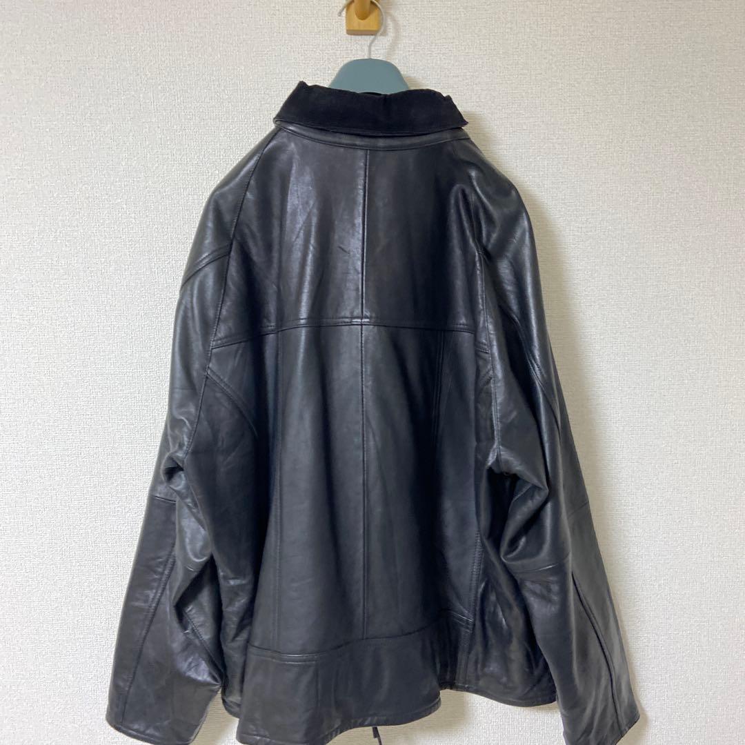 yoused ビンテージ レザー　ドライバーズジャケット　リメイク　サイズ1