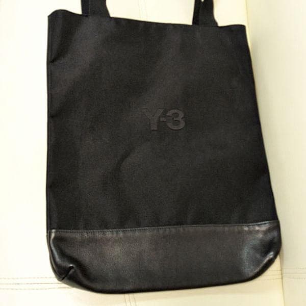 Y-3 クラシックトートバッグ 部分レザー ロゴ ワイスリー HM8366
