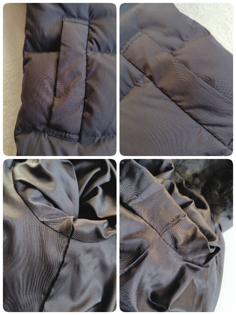 アーバンリサーチ ラビットファー ショートダウン 黒 38 M ジャケット