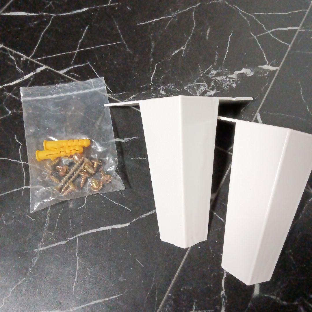 JAVRON シューズラック スリム シューズボックス 靴箱 ホワイト 2段