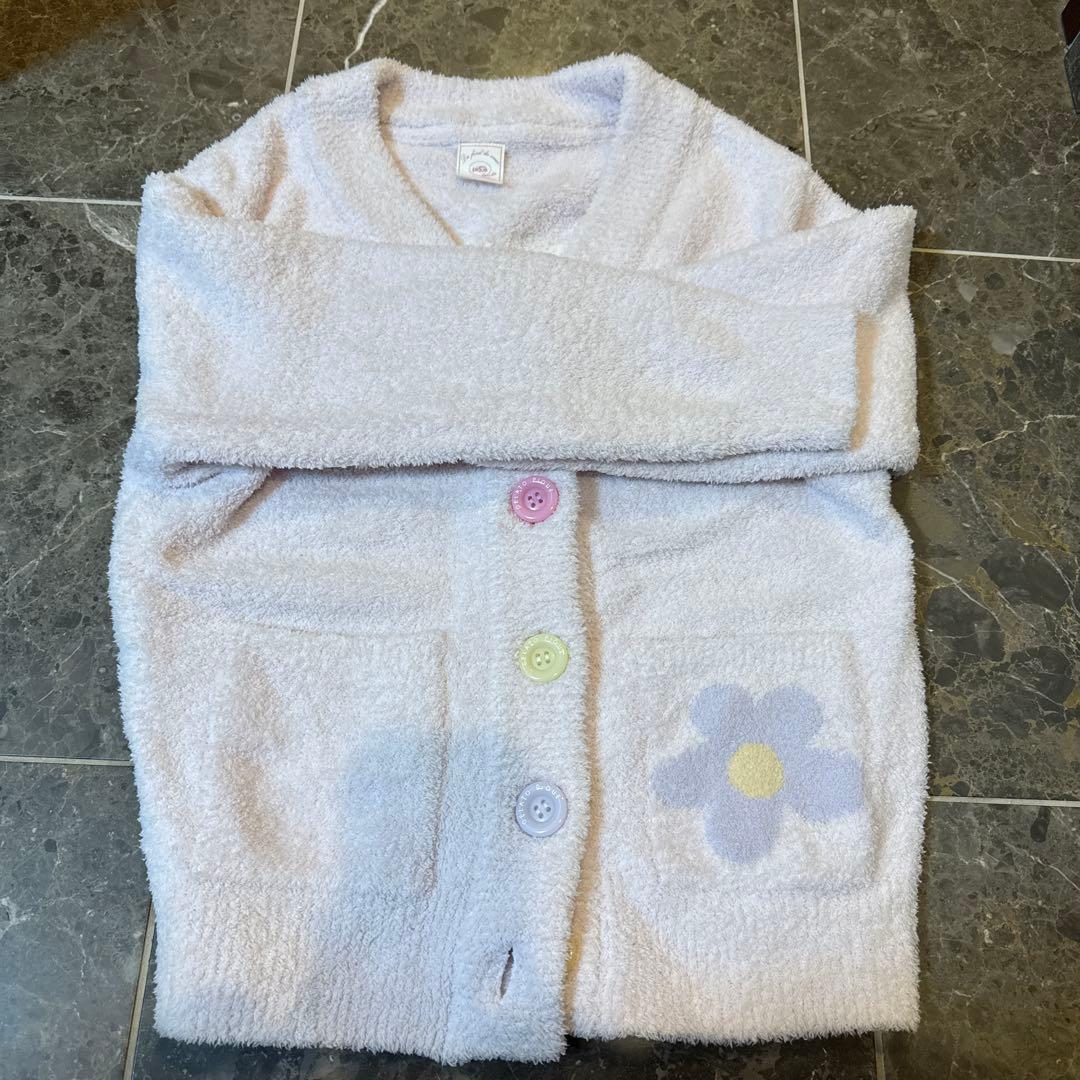 ジェラピケ韓国限定　　花刺繍カーディガン　ピンク