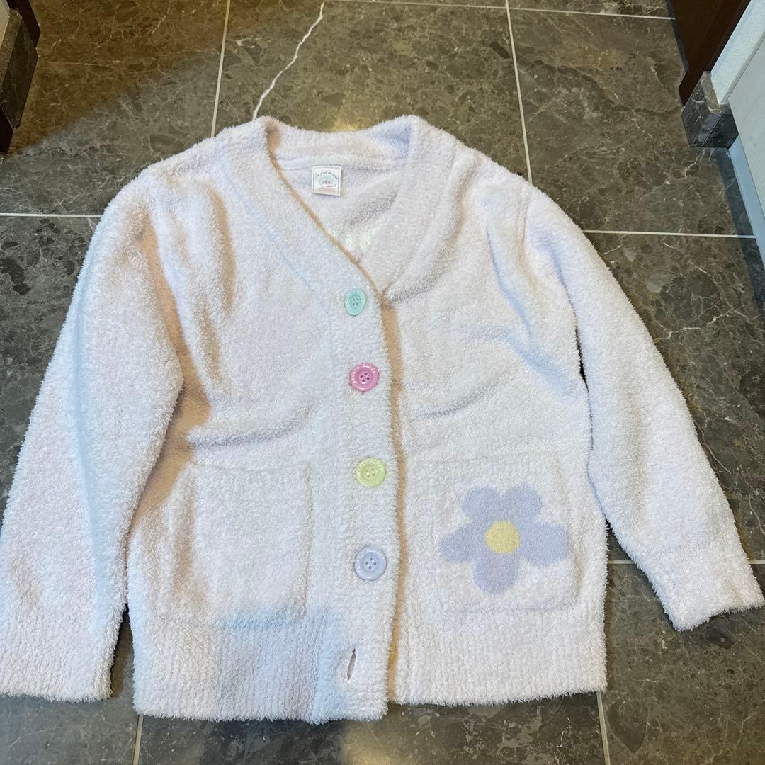 ジェラピケ韓国限定　　花刺繍カーディガン　ピンク