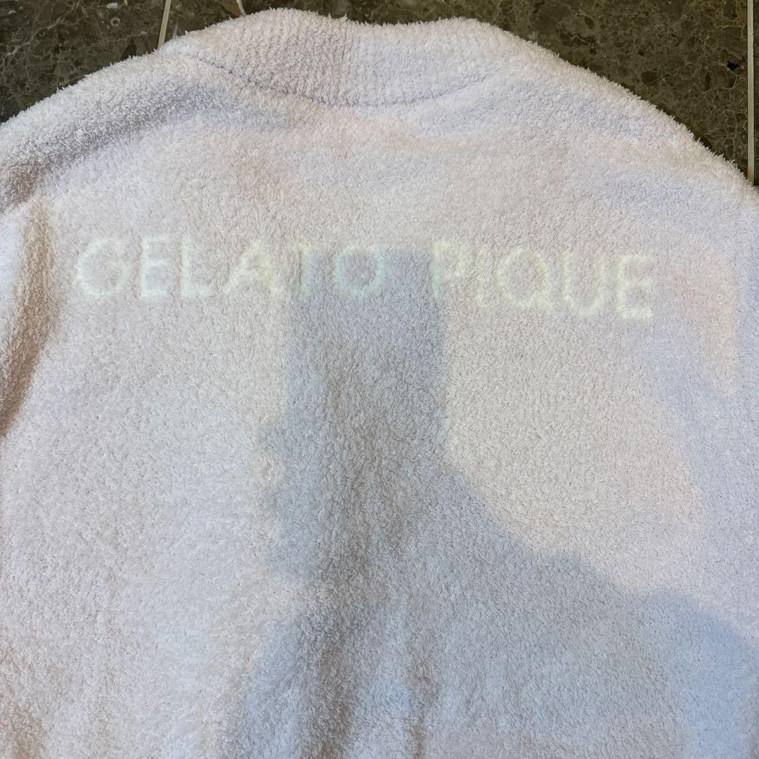 ジェラピケ韓国限定　　花刺繍カーディガン　ピンク