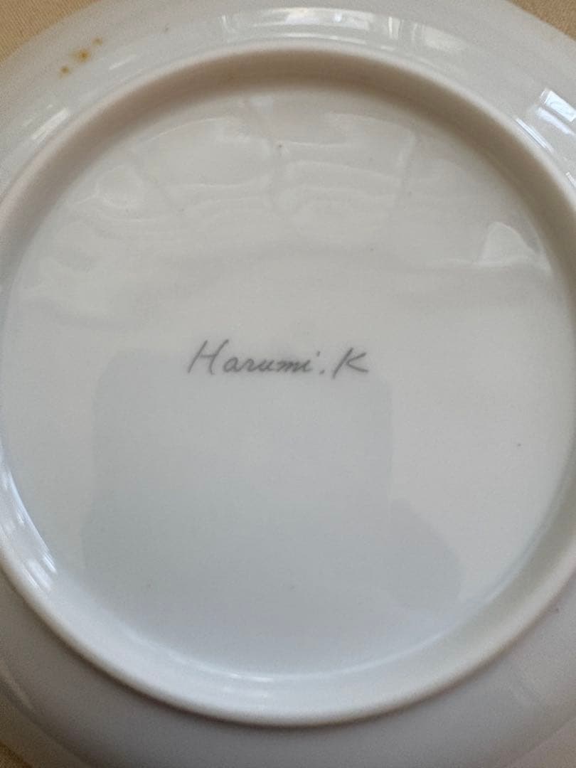 Harumi K. 花びら型 ホワイトプレート 約10インチ１０枚セット