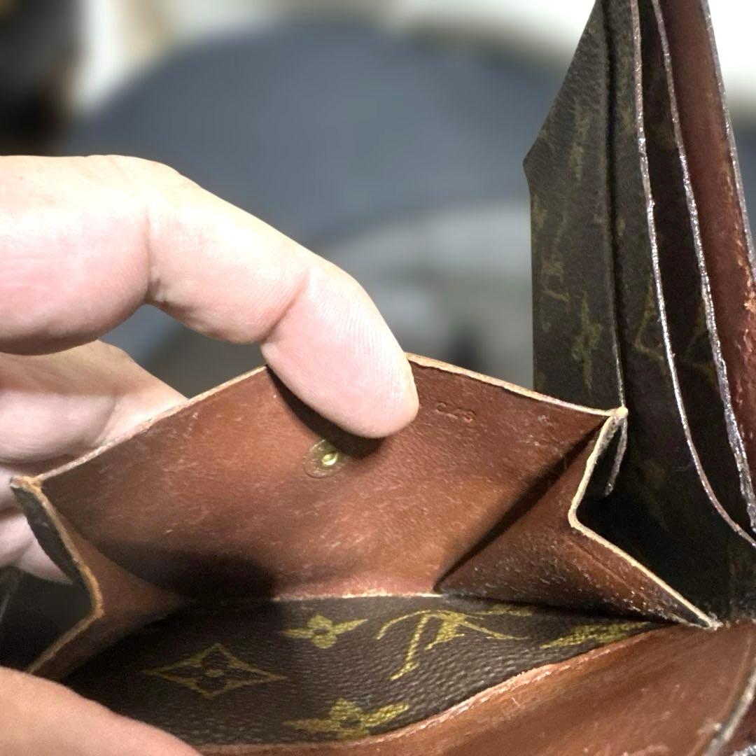 13★優良品★ヴィンテージ♪札入れ 2つ折り財布 ポケットあり