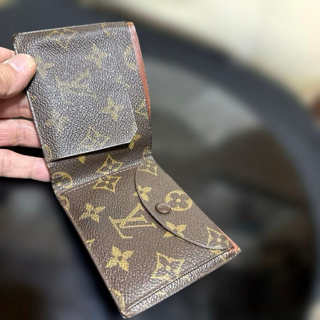 13★優良品★ヴィンテージ♪札入れ 2つ折り財布 ポケットあり