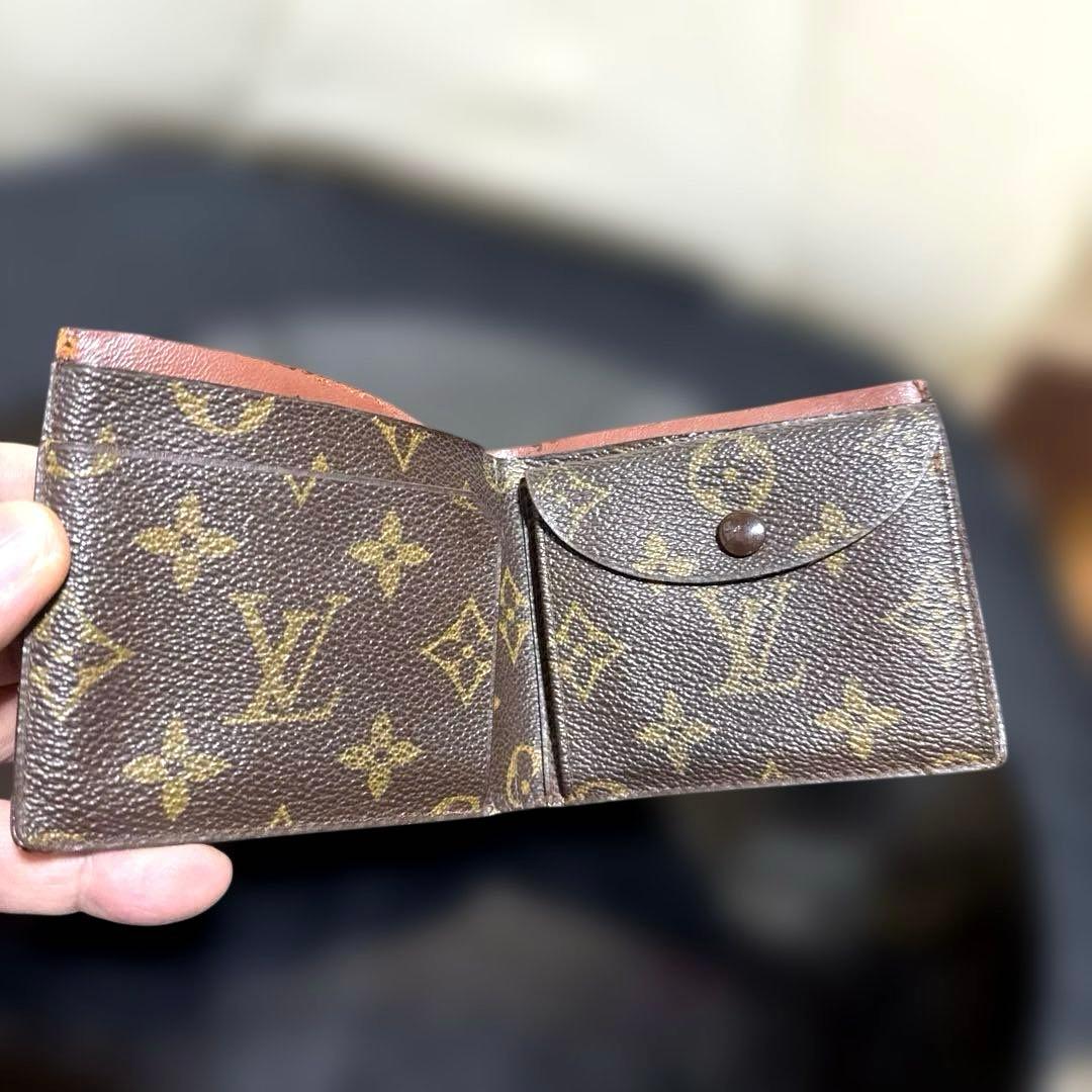 13★優良品★ヴィンテージ♪札入れ 2つ折り財布 ポケットあり