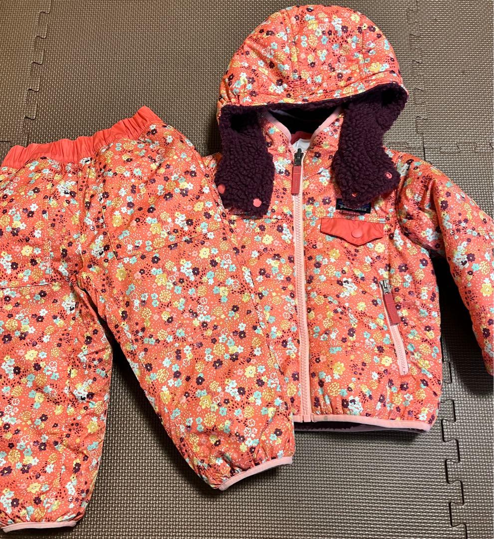 パタゴニア　ベビー・リバーシブル・トリブルズ・フーディ 上下セット ２Ｔ　スノー