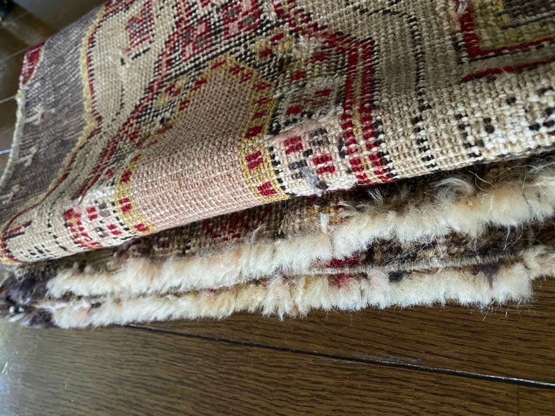 ペルシャ絨毯　毛100% 手織り絨毯　ヴィンテージ