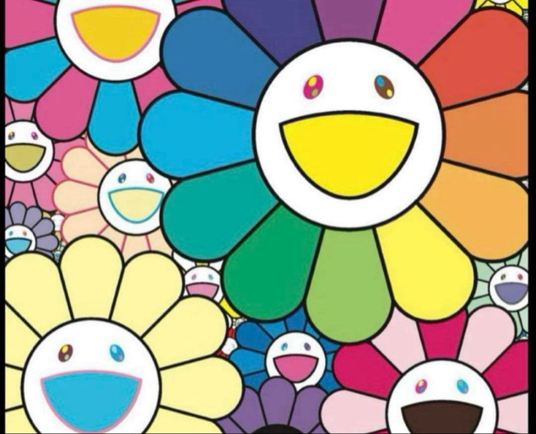 お花がいっぱい ポスター エディションプリント ED300 村上隆