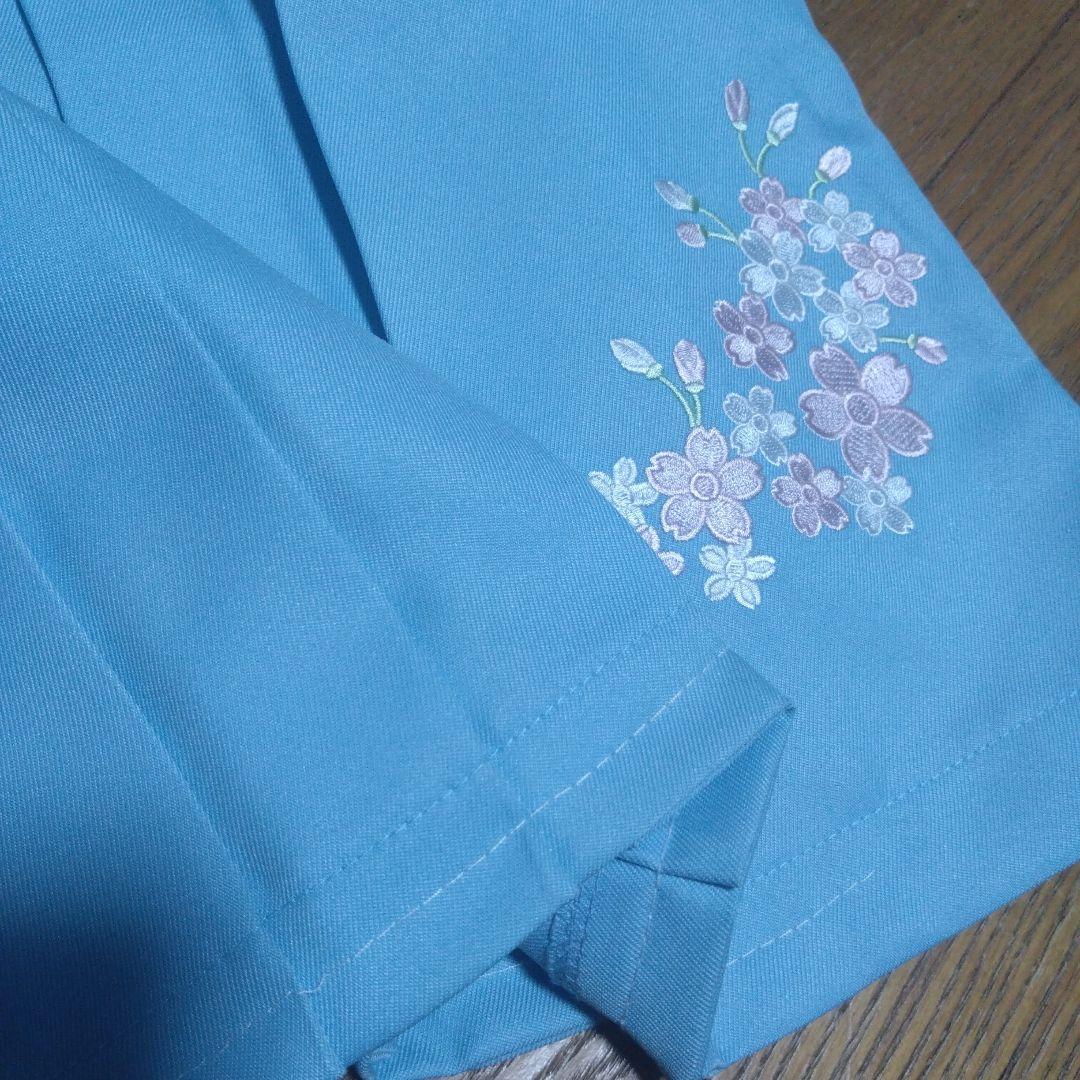 簡単110★キャサリンコテージ★袴セット＆フリル襦袢★青色