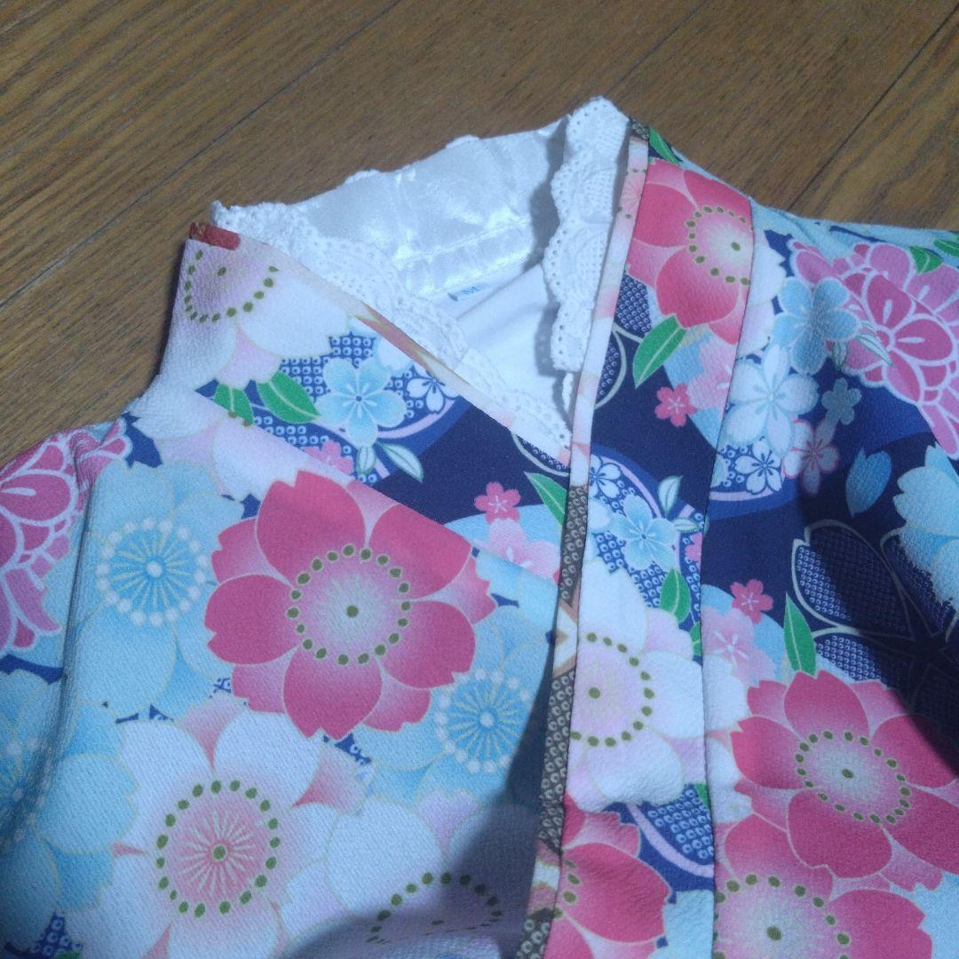 簡単110★キャサリンコテージ★袴セット＆フリル襦袢★青色