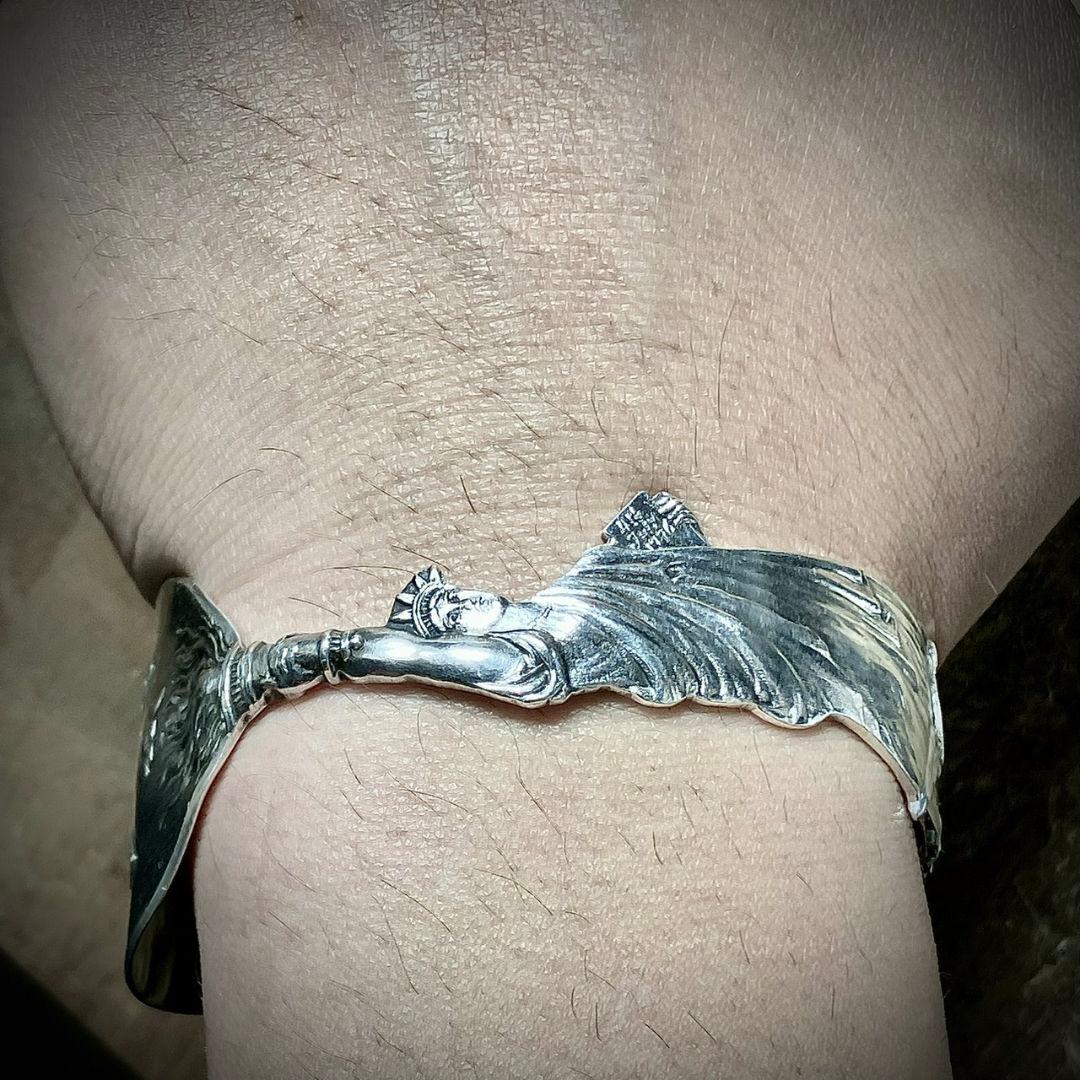 自由の女神　スターリングシルバー　スプーンバングル