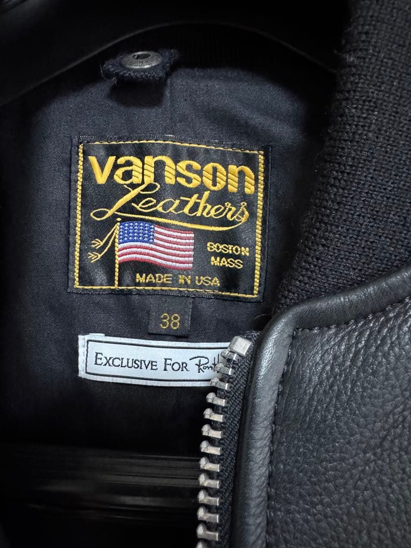 ロンハーマン vanson レザージャケット ボンバー 38 革ジャン