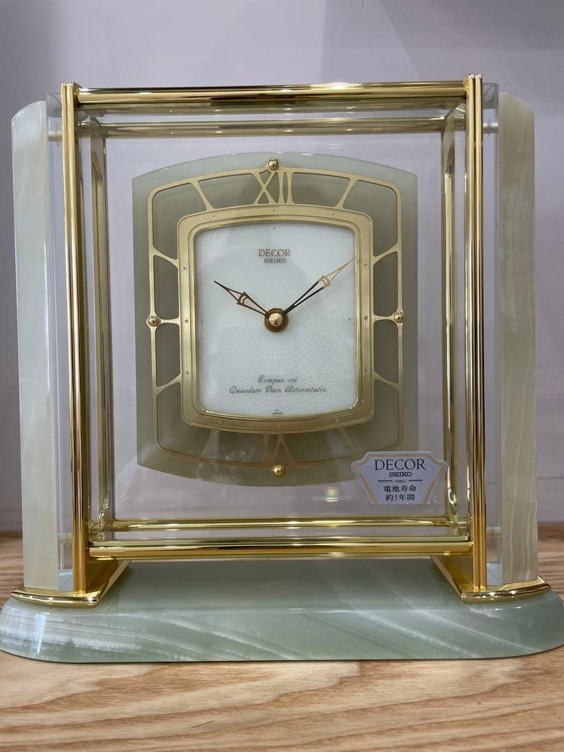 DECOR ゴールドクリア置時計 AZ726g