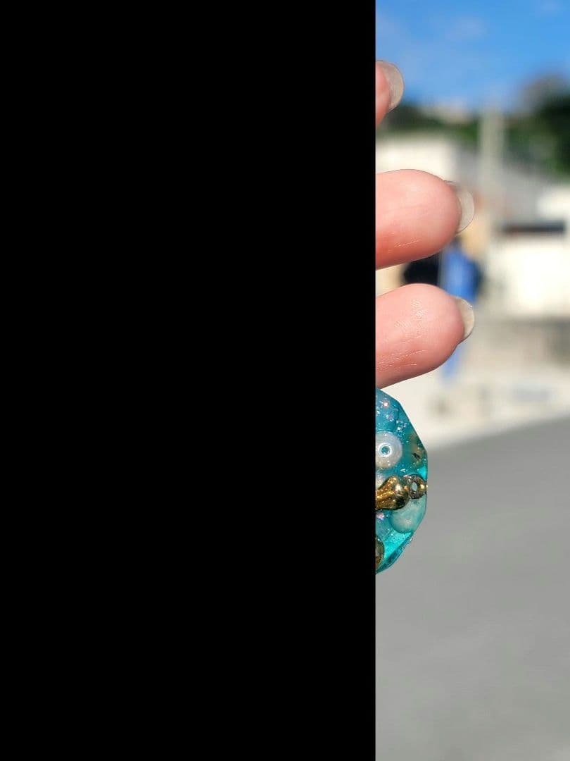 お察し下さいの琉海の守亀オルゴナイトチャーム