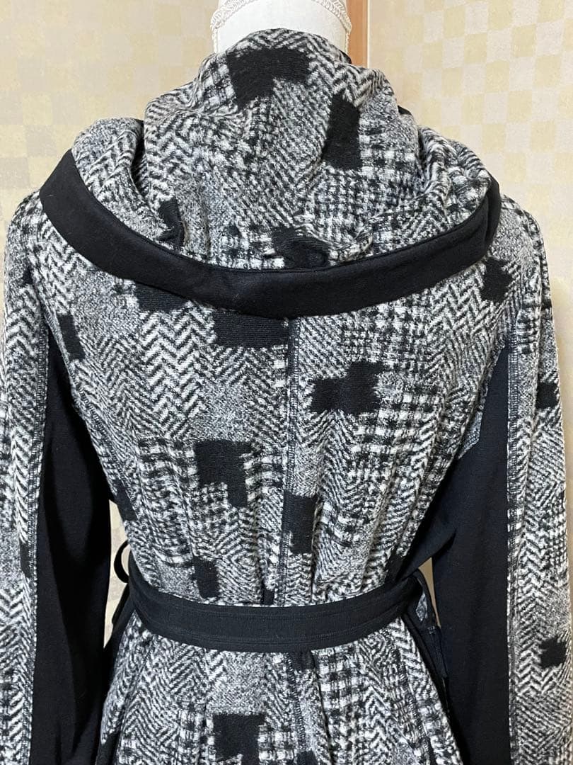 エイココンドウ　E'-clatウールロングコート　ベルト付き